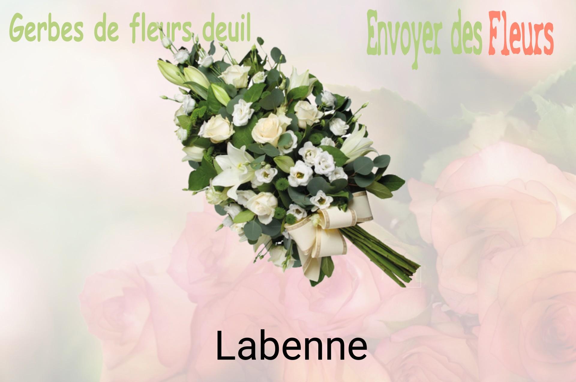 Gerbe de fleurs de deuil livrée à Labenne